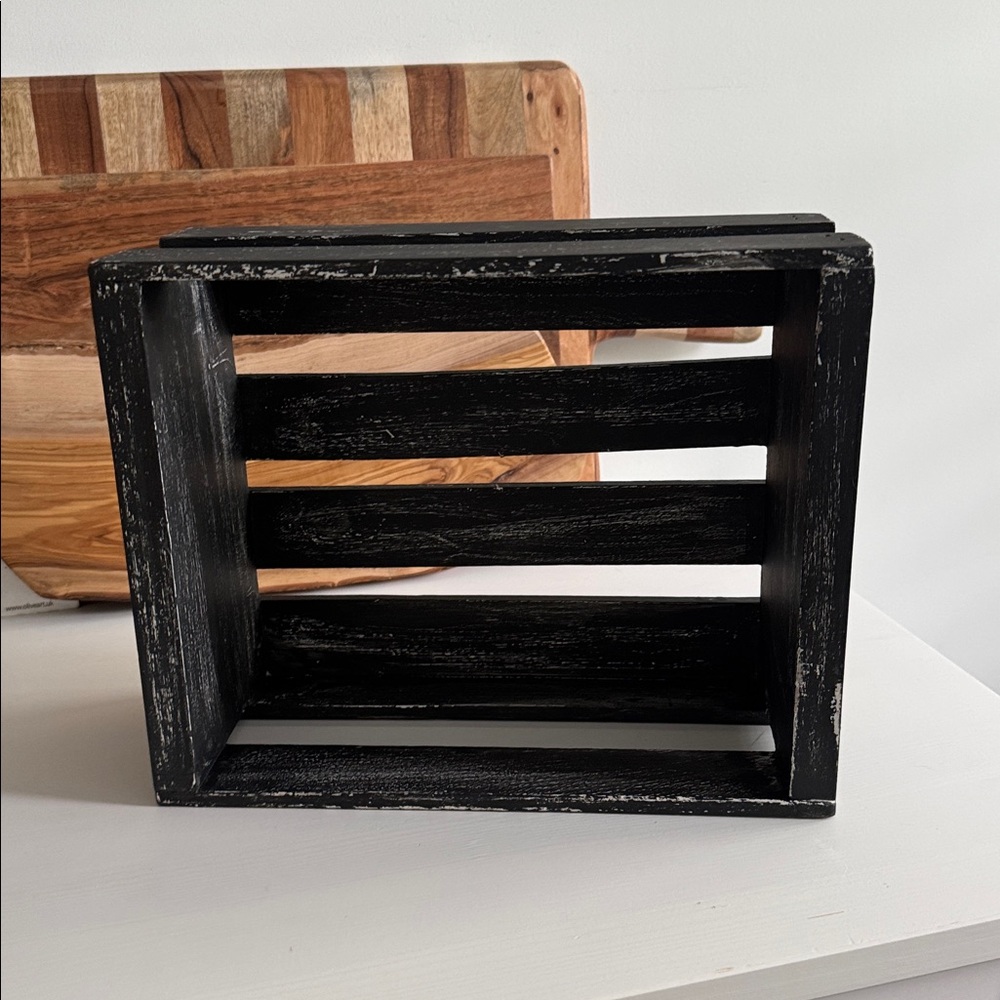 Upcycled Wooden Chippy Storage Bin Box - Picture 7 of 7